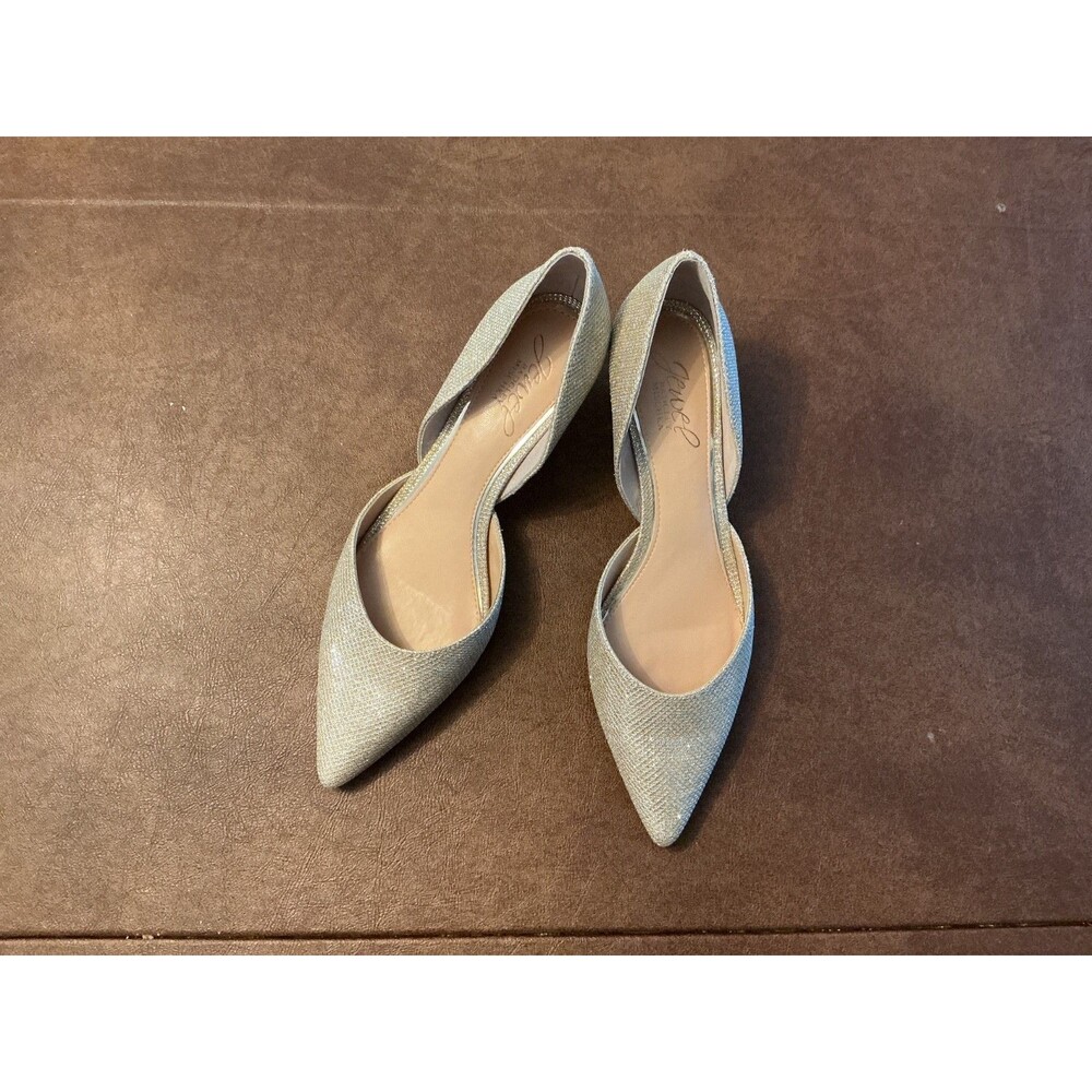 Golden Jewel Badgley Mishka dress shoes size 6.5 wedding guest occasion shoes